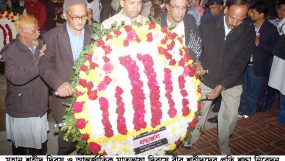 আন্তর্জাতিক মাতৃভাষা দিবসে মুক্তিযোদ্ধা সংসদ সিলেট জেলা ইউনিট কমান্ডের শ্রদ্ধা নিবেদন