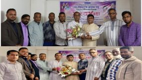 ইফতিয়াক হোসেন মঞ্জুকে দিরাইবাসীর পক্ষ থে‌কে বিরাট সংবর্ধনা