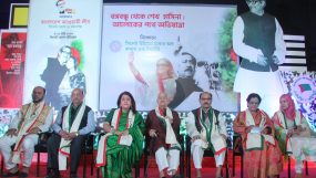 সিলেট আওয়ামী লীগের মুজিববর্ষের অনুষ্ঠানে উইমেন চেম্বারের বর্ণিল আয়োজন