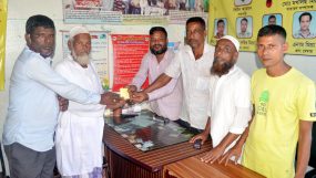 তামাবিল উপ-পরিষদের মৃত শ্রমিকের পরিবারকে আর্থিক অনুদান প্রদান