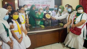 সিলেটে প্রাক্তন জাতীয় কমিশনার জেবা রশীদ চৌধুরীকে গার্ল গাইডস্ এসোসিয়েশনের সংবর্ধনা