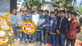 শহীদ বুদ্ধিজীবি দিবসে সিলেট মহানগর ছাত্রলীগের শ্রদ্ধাঞ্জলী