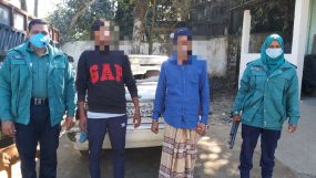 এয়ারপোর্ট থানায় চোরাই গরু ও প্রাইভেটকার সহ ২ জন গ্রেফতার