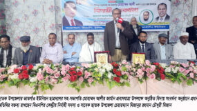 ছাতকে প্রবাসযাত্রা উপলক্ষে ছাত্রনেতা আলীকে সংবর্ধনা