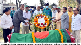 বীর মুক্তিযোদ্ধা সুধীর চন্দ্র দাসের রাষ্ট্রীয় মর্যাদায় শেষকৃত্য সম্পন্ন