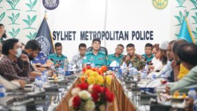 শ্রী শ্রী রথযাত্রা’২৫ উদযাপন উপলক্ষে সিলেট মেট্রোপলিটন পুলিশ সদর দপ্তরে সমন্বয় সভা অনুষ্ঠিত