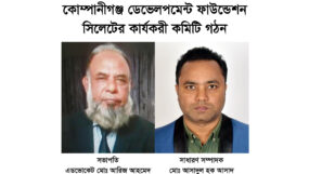 কোম্পানীগঞ্জ ডেভেলপমেন্ট ফাউন্ডেশন সিলেটের কার্যকরী ও উপদেষ্টা কমিটি গঠন