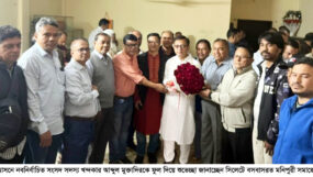 নবনির্বাচিত সংসদ সদস্য খন্দকার আব্দুল মুক্তাদিরের সাথে মণিপুর সমাজের সাক্ষাৎ