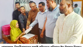 সাংবাদিক তুরাব সহ জুলাই শহিদদের পরিবারে এমপি এমরান আহমদ চৌধুরীর ভালোবাসার পরশ