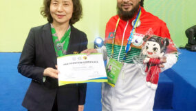 চীনে ১০ম ওয়ার্ল্ড জুনিয়র উশু চ্যাম্পিয়নশিপে সিলেটের আনোয়ার হোসেনের কৃতিত্ব