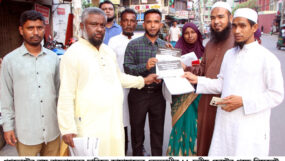 গণভোটের রায় বাস্তবায়নের দাবিতে জাগপা সিলেট মহানগরের লিফলেট বিতরণ