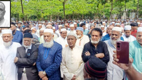 বিএনপি নেতা অধ্যাপক মকসুদ আলীর দাফন সম্পন্ন