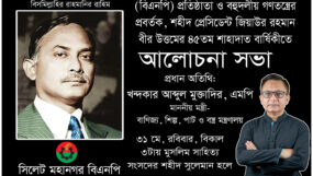 শহীদ জিয়ার শাহাদাত বার্ষিকীতে মহানগর বিএনপির ২ দিনের কর্মসূচি