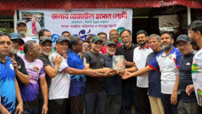 সিউক’র প্রথম চেয়ারম্যান কয়েস লোদীকে এসডিএম জগিং ক্লাবের সংবর্ধনা
