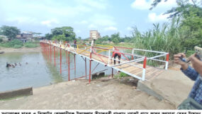 ছাতক-কোম্পানীগঞ্জ সীমান্তে স্বপ্নের অগ্রযাত্রা সেতুর উদ্বোধন