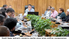গৃহায়ণ ও গণপূর্ত মন্ত্রীর সাথে মতবিনিময় সভায় কয়েস লোদী সহ ৭ উন্নয়ন কর্তৃপক্ষের চেয়ারম্যান