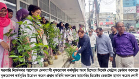 সিলেট সেন্ট্রাল ডেন্টাল কলেজে বৃক্ষরোপণ কর্মসূচি অনুষ্ঠিত