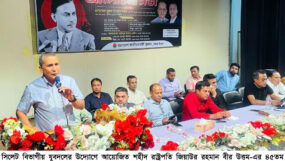 সিলেট বিভাগীয় যুবদলের আলোচনা সভা