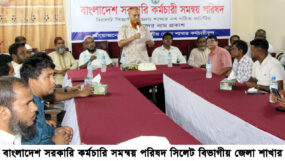 বাংলাদেশ সরকারি কর্মচারি সমন্বয় পরিষদ সিলেট বিভাগীয় জেলা শাখার নতুন কমিটির আত্মপ্রকাশ