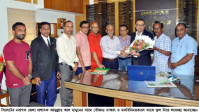 সিলেটে জেলা প্রশাসকের সাথে হিন্দু বৌদ্ধ খ্রিস্টান ঐক্য পরিষদ ও পূজা উদযাপন পরিষদের সৌজন্য সাক্ষাৎ