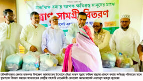 মৌলভীবাজার রাজনগরে বন্যার্তদের মাঝে জামায়াতের ফুডপ্যাক বিতরণ