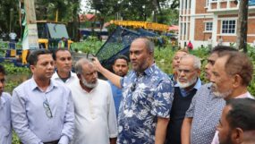 খোজারখলা পুকুরে শুরু উদ্ধার অভিযান