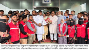 জালালাবাদ গ্যাসের নবনিযুক্ত পরিচালক বদরুজ্জামান সেলিমকে সিলেটে উষ্ণ সংবর্ধনা