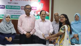 জুলাই গণ-অভ্যুত্থান দিবস উপলক্ষে নর্থ ইস্ট ইউনিভার্সিটিতে রচনা ও আবৃত্তি প্রতিযোগিতার পুরষ্কার বিতরণী অনুষ্ঠিত