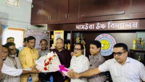উন্নয়নের ডালি নিয়ে জনতার মাঝে এমপি এমরান আহমদ