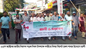 জাতীয় নিরাপদ সড়ক দিবসে নিসচা সিলেট জেলার র‌্যালী ও সমাবেশ অনুষ্ঠিত